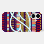 Stripes patroon & naam COOL Case-Mate iPhone Case (Achterkant (horizontaal))
