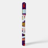 Stripes patroon & naam COOL Case-Mate iPhone Case (Achterkant / Rechts)