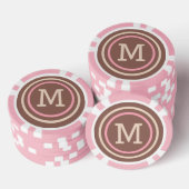 Stripes Pattern aangepaste monogram pokerchips (Opstapeling)