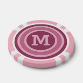Stripes Pattern aangepaste monogram pokerchips (Enkel)