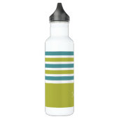 Stripes Pattern aangepaste monogram waterflessen Waterfles (Links)