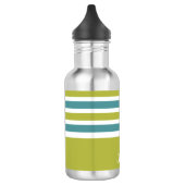 Stripes Pattern aangepaste monogram waterflessen Waterfles (Links)