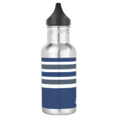Stripes Pattern aangepaste monogram waterflessen Waterfles (Links)