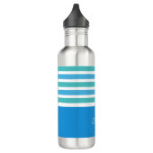 Stripes Pattern aangepaste monogram waterflessen Waterfles (Links)