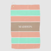 Stripes Pattern-label: golfhanddoek (Voorkant)