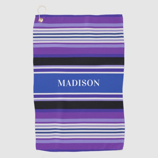 Stripes Pattern-label: golfhanddoek (Voorkant)