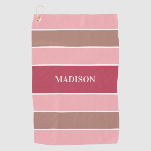 Stripes Pattern-label: golfhanddoek (Voorkant)