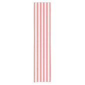 Stripes Pattern Light Coral Korte Tafelloper (Voorkant)