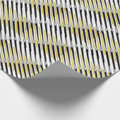 Stripes Pattern Multicolor Gold Glittery Stijlvol Cadeaupapier (Hoek)