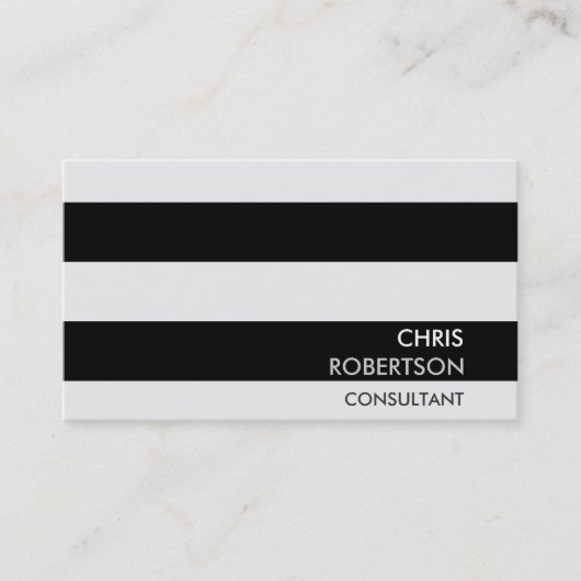 Stripes Pattern Professional Chic Visitekaartje (Voorkant)