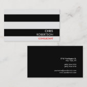 Stripes Pattern Professional Chic Visitekaartje (Voorkant / Achterkant)