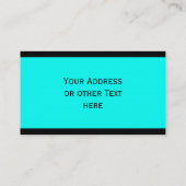 Stripes Pattern smalle zwart + uw rug. en tekst Visitekaartje (Achterkant)