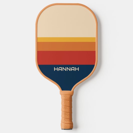 Stripes Persoonlijke naam Pickleball Paddle (Voorkant)