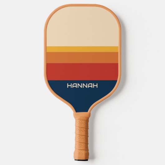  Stripes Persoonlijke naam Pickleball Paddle (Achterkant)