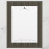 Stripes ~ pin strips + grafietachtergrond briefhoofd ontwerp (Voorkant)