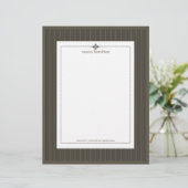 Stripes ~ pin strips + grafietachtergrond briefhoofd ontwerp (Staand voorkant)
