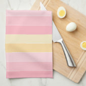 Stripes Pink Paars Yellow Colors Trendy Elegant Theedoek (Quarter Fold)