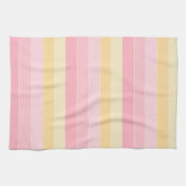 Stripes Pink Paars Yellow Colors Trendy Elegant Theedoek (Horizontaal)
