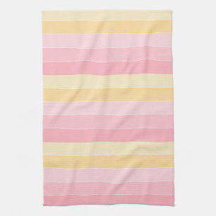 Stripes Pink Paars Yellow Colors Trendy Elegant Theedoek