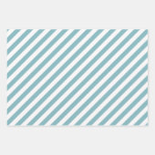 Stripes Polka Dot Zig Zag Patronen Blauwgroen Blau Inpakpapier Vel (Voorkant 2)