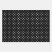 Stripes & Polka Dots Classic Black & White Inpakpapier Vel (Voorkant 3)