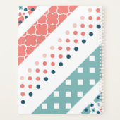 Stripes Polkadots Floral Planner (Achterkant)