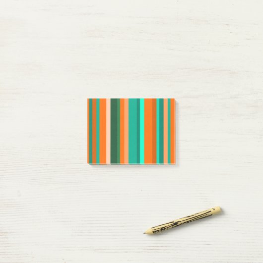 Stripes Post-it® Notes (Op bureau)