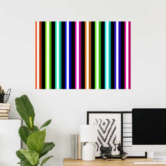 Stripes Poster (Thuiskantoor)