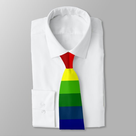 STRIPES - RAINBOW ~.jpg Stropdas (Gebonden)