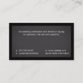 Stripes | Rand (zwart) Visitekaartje (Achterkant)