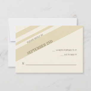 Stripes-reactiekaart RSVP Kaartje