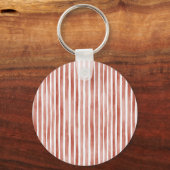 Stripes Red Lips Kiss XOXO  Sleutelhanger (Achterkant)