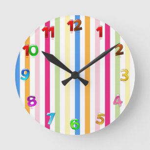 Stripes Ronde Klok