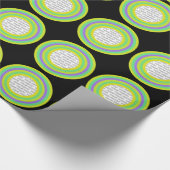 Stripes Ronde Lijst, 07 + uw foto Cadeaupapier (Hoek)