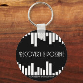 Stripes Round Sleutelhanger (Voorkant)