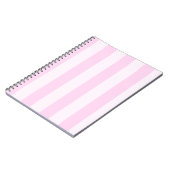 Stripes - Roze en lichtroze Notitieboek (Linkerzijde)