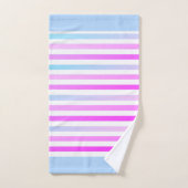Stripes, roze, groen bad handdoek (Handdoek)