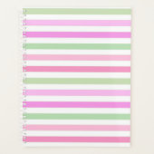 Stripes, roze, groen planner (Voorkant)