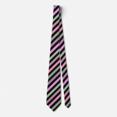 Stripes, roze, groen stropdas (Voorkant)