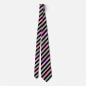 Stripes, roze, groen stropdas (Achterkant)