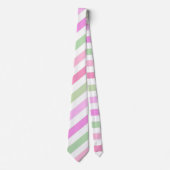 Stripes, roze, groen stropdas (Voorkant)