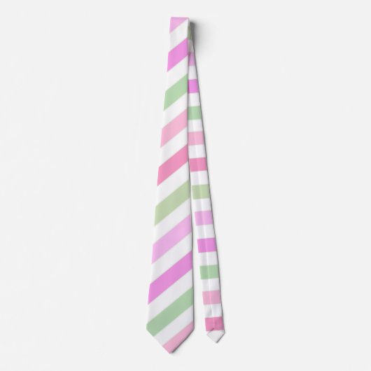 Stripes, roze, groen stropdas (Voorkant)