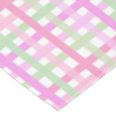 Stripes, roze, groen tafelkleed (Gekanteld)