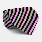Stripes, roze, groene stropdas (Opgerold)