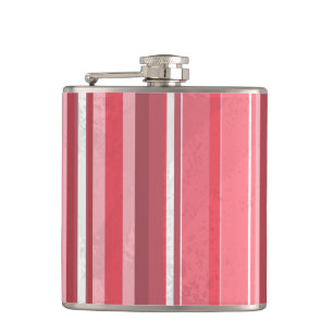 Stripes Roze Heupfles