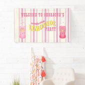 Stripes, roze limonade van afgelopen dag spandoek (Insitu)