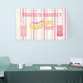 Stripes, roze limonade van afgelopen dag spandoek (Beurs)