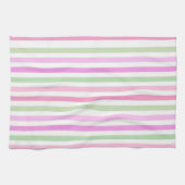 Stripes, roze theedoek (Horizontaal)