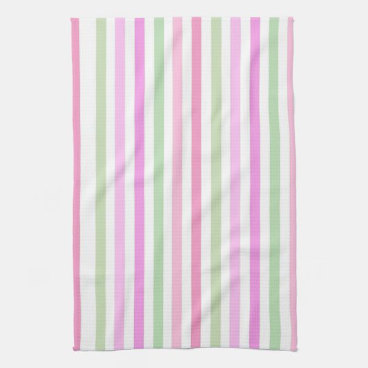 Stripes, roze theedoek (Verticaal)