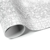 STRIPES SILVER GRAY GLITTER WEDDING BRIDAL Strokes Cadeaupapier (Rol Hoek)